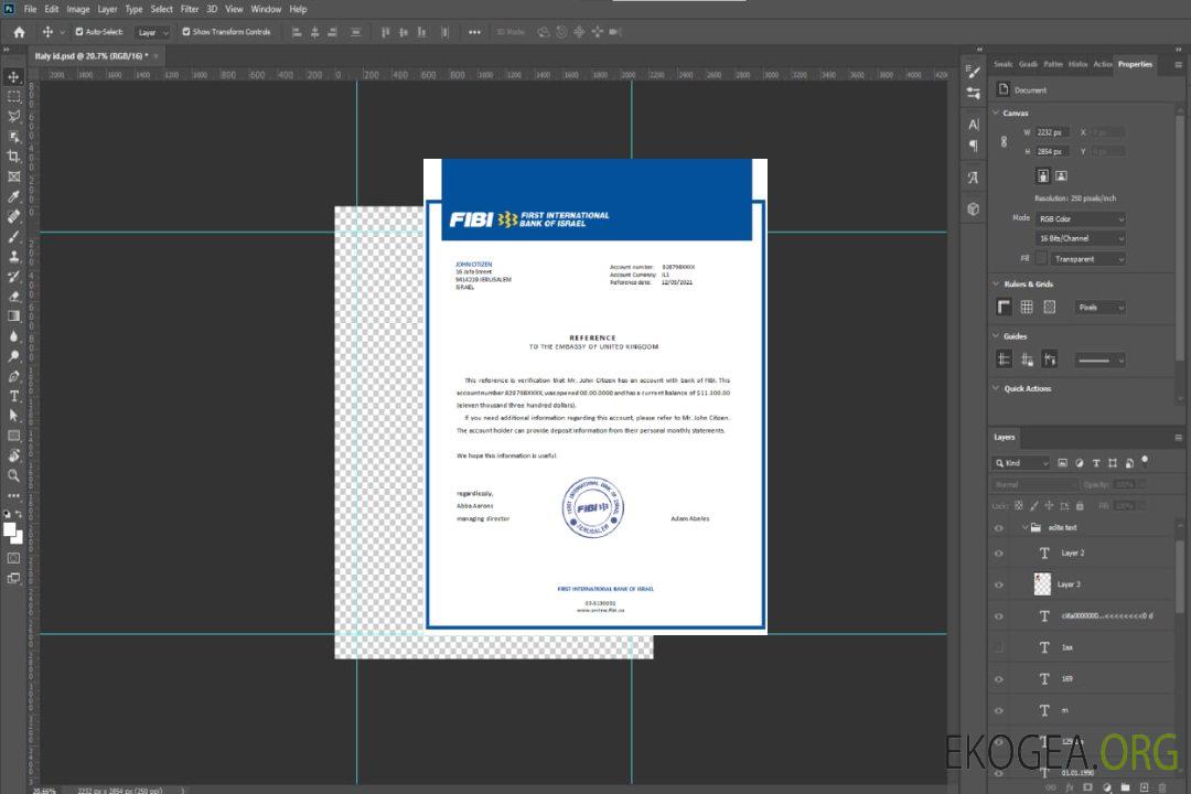 Israël , FIBI , reference template